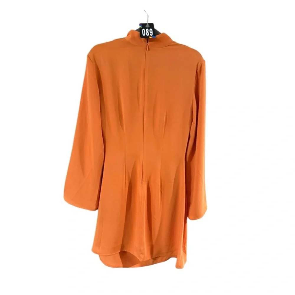H&M Bold Orange Long Sleeve Dress